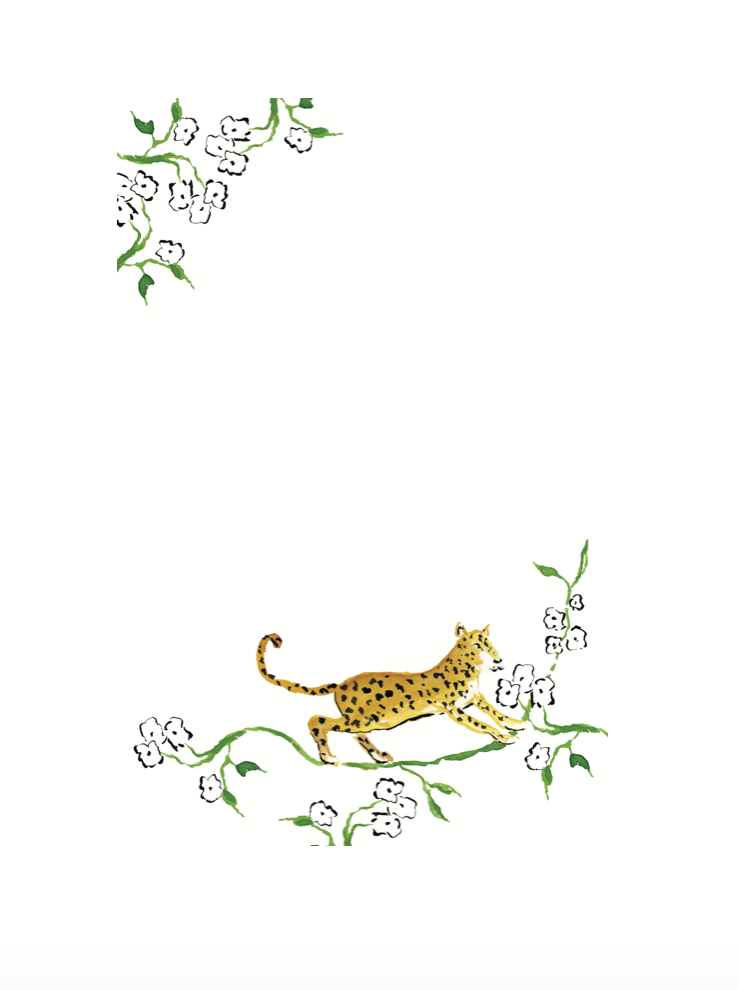 Jungle Boogie Cheetah Menu Invitation Set