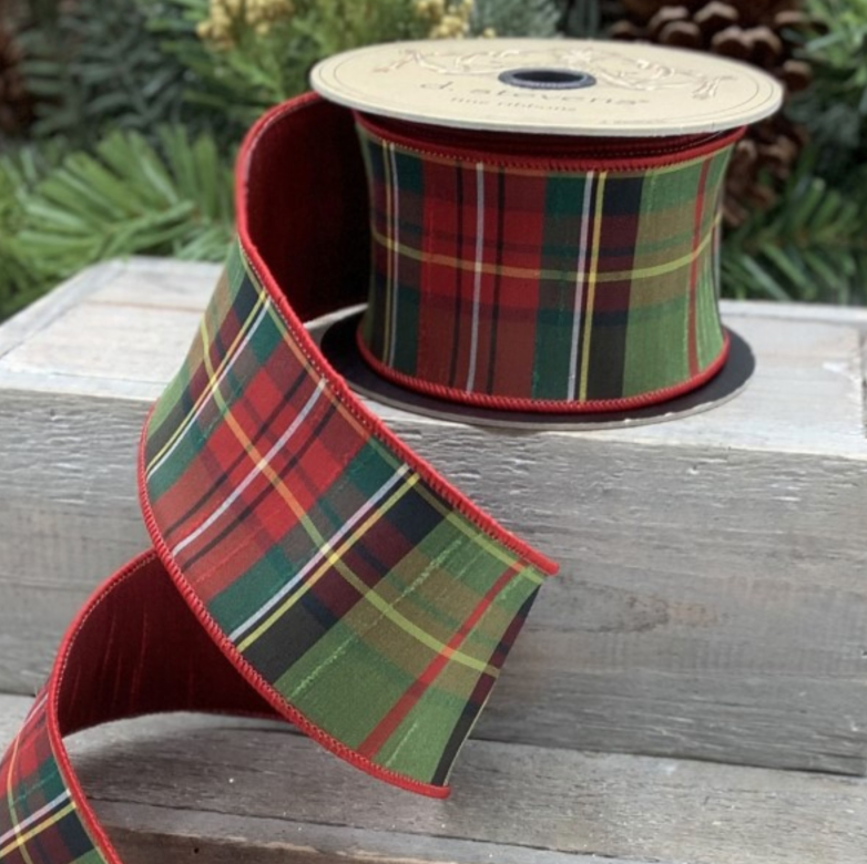 2.5" Tartan Plaid Dupion