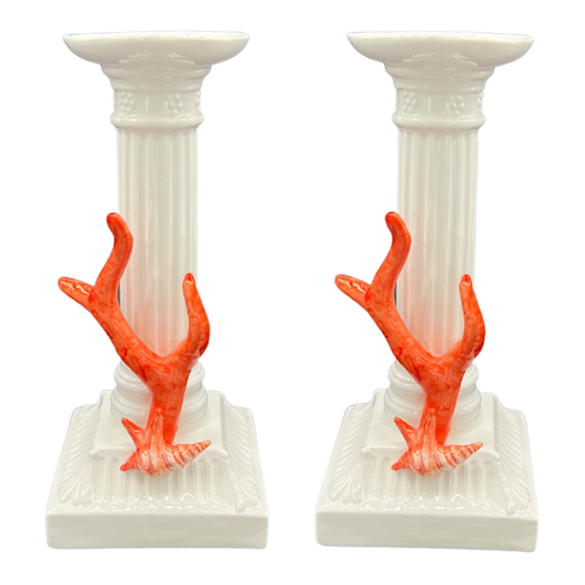 Coral Column Candlestick