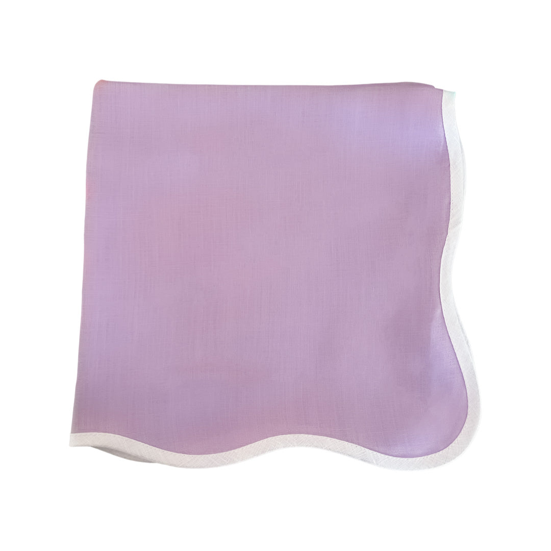 Set of 4 Wave Napkin, Lilac