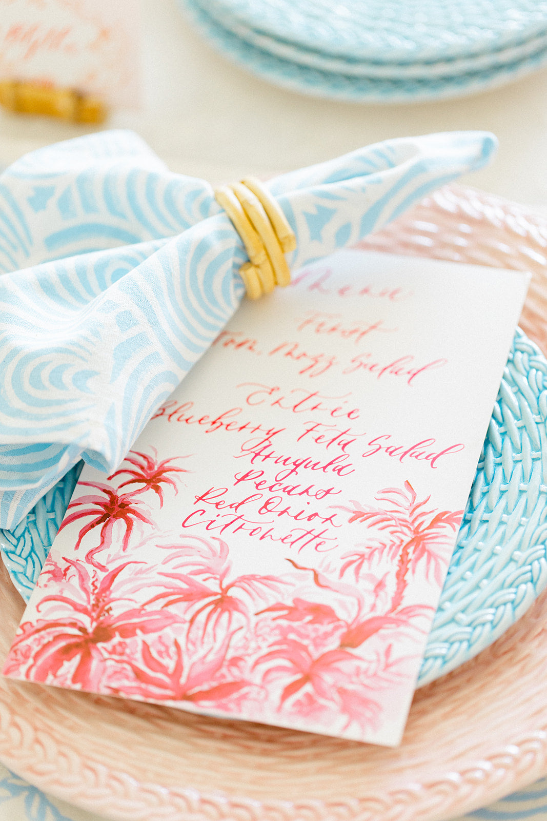 Jungle Boogie Menu Invitation Cards