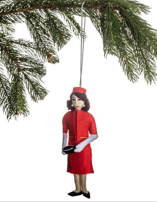 Jackie O Felt Ornament