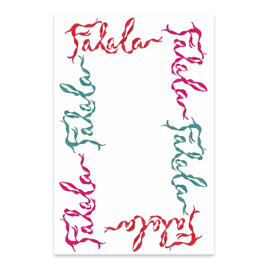 “ FA LA LA Ribbon” Invitation Menu Set