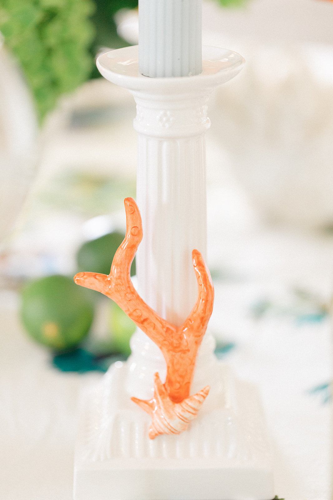 Coral Column Candlestick