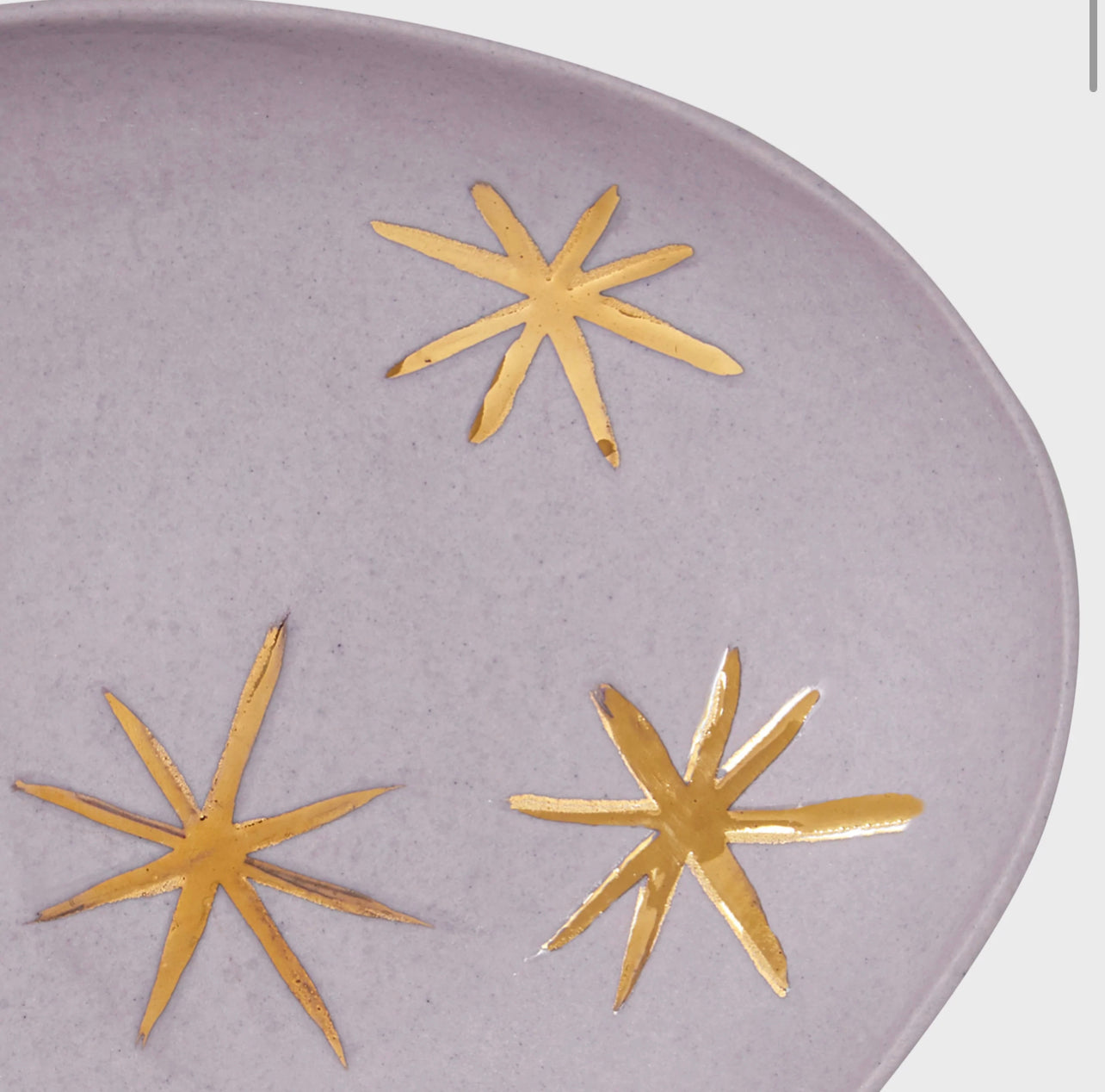 Lilac Star Porcelain Trinket Dish