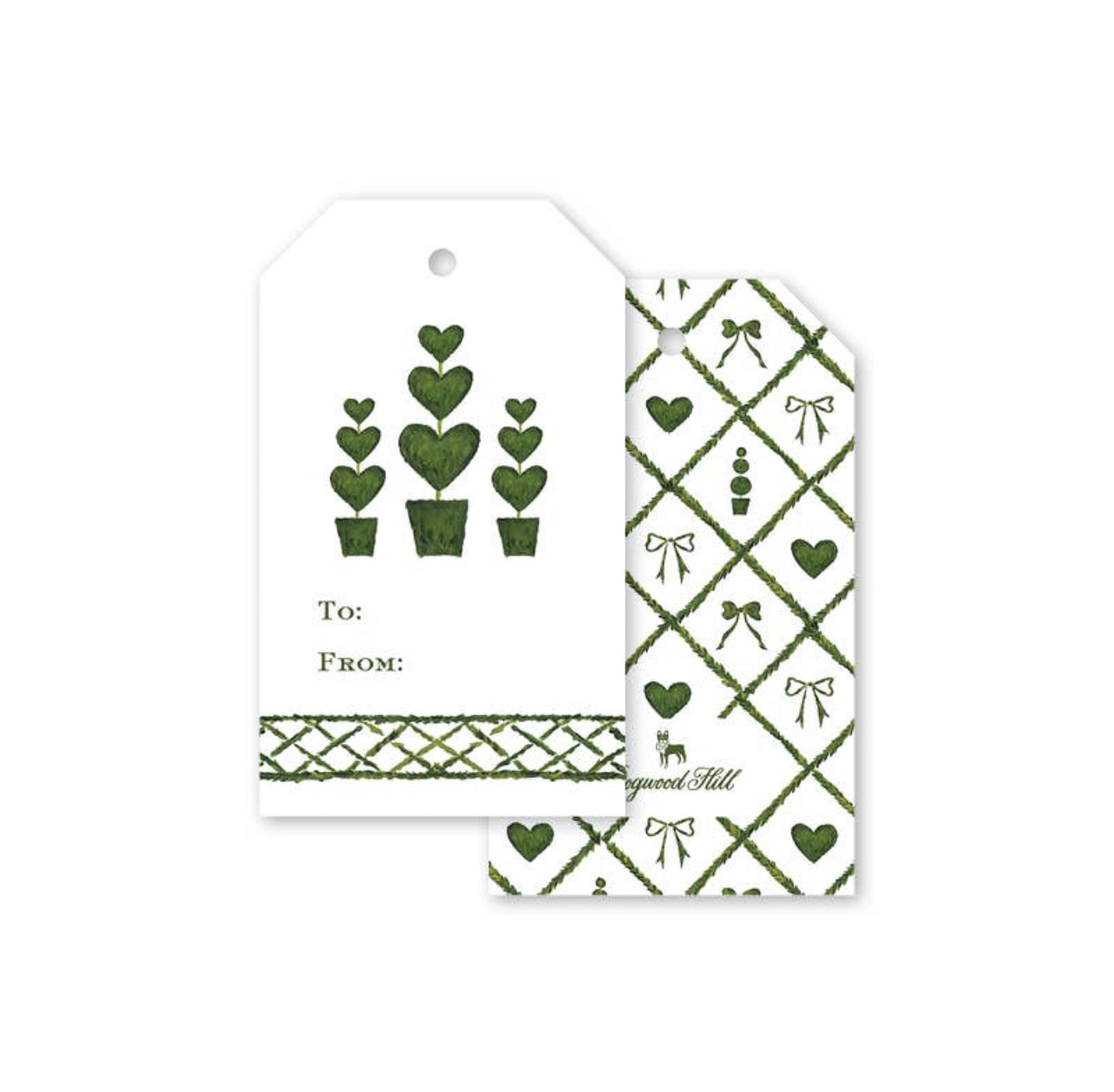 Boxwood Lattice Tag Set