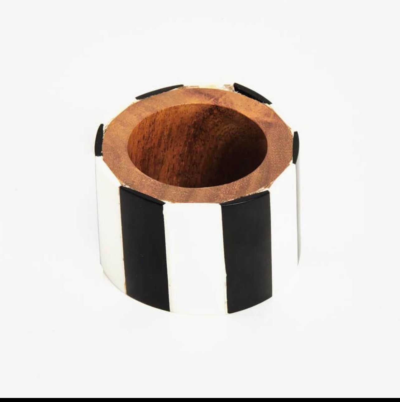 Black and White Napkin Ring
