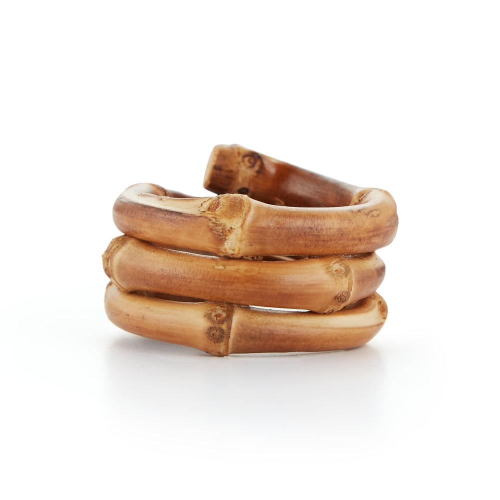 Bamboo Napkin Ring, Set of 4