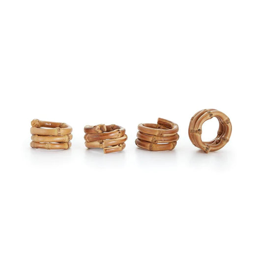 Bamboo Napkin Ring, Set of 4