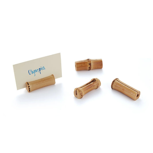 Bamboo Place Card Holders, Set of 4