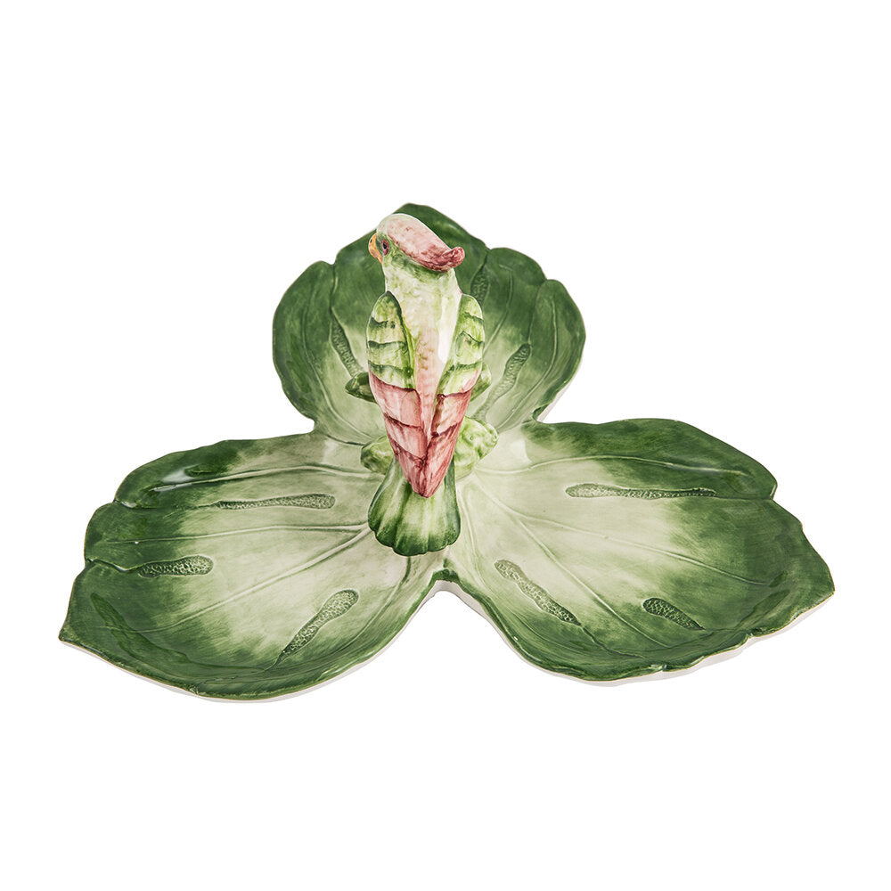 Radicchio Bird Starter Plate, Green