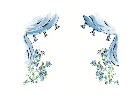 Tasseled Tent Place Card Set