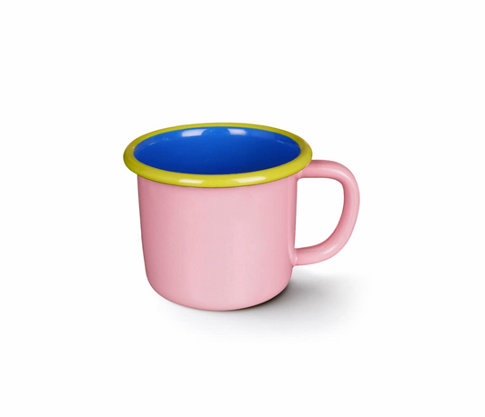 Soft Pink and Electric Blue Colorama Mug