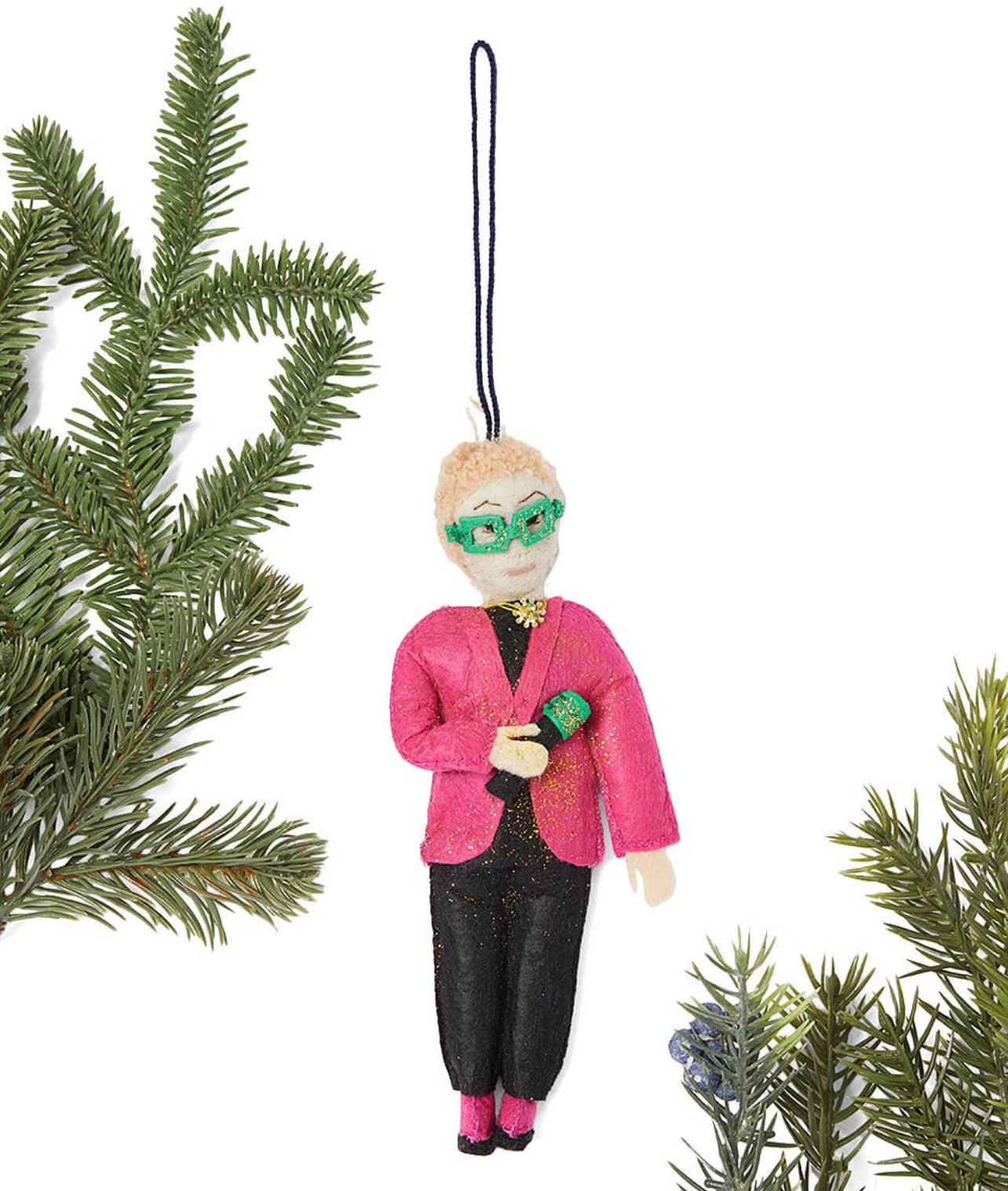Elton John Felt Ornament