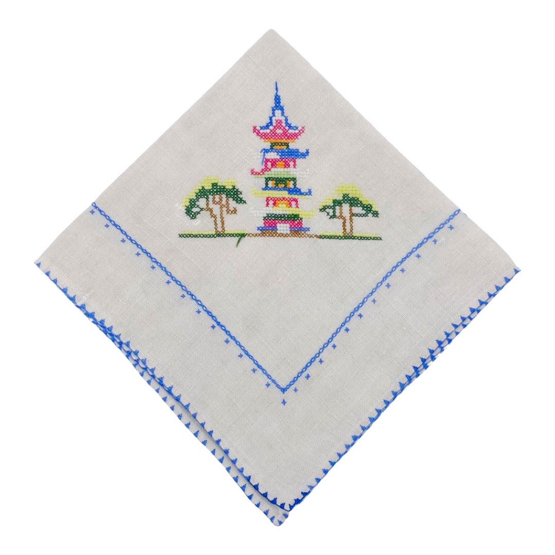 Pagoda Card Table Set, Estate