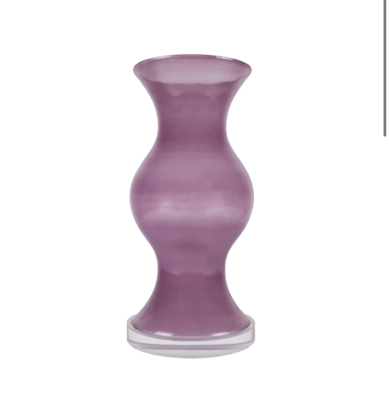 Large Glass Hurricane, Orchid