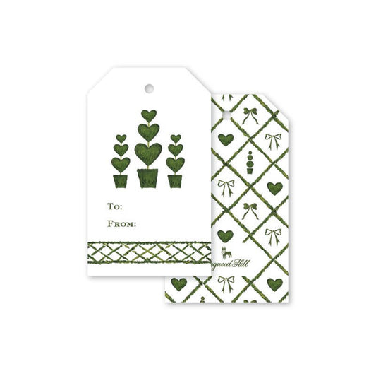 Boxwood Lattice Tag Set
